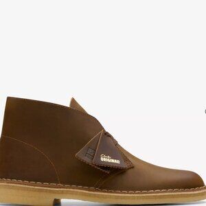 Brown Clarks Men's Desert Chukka Boot, Beeswax, Size 10